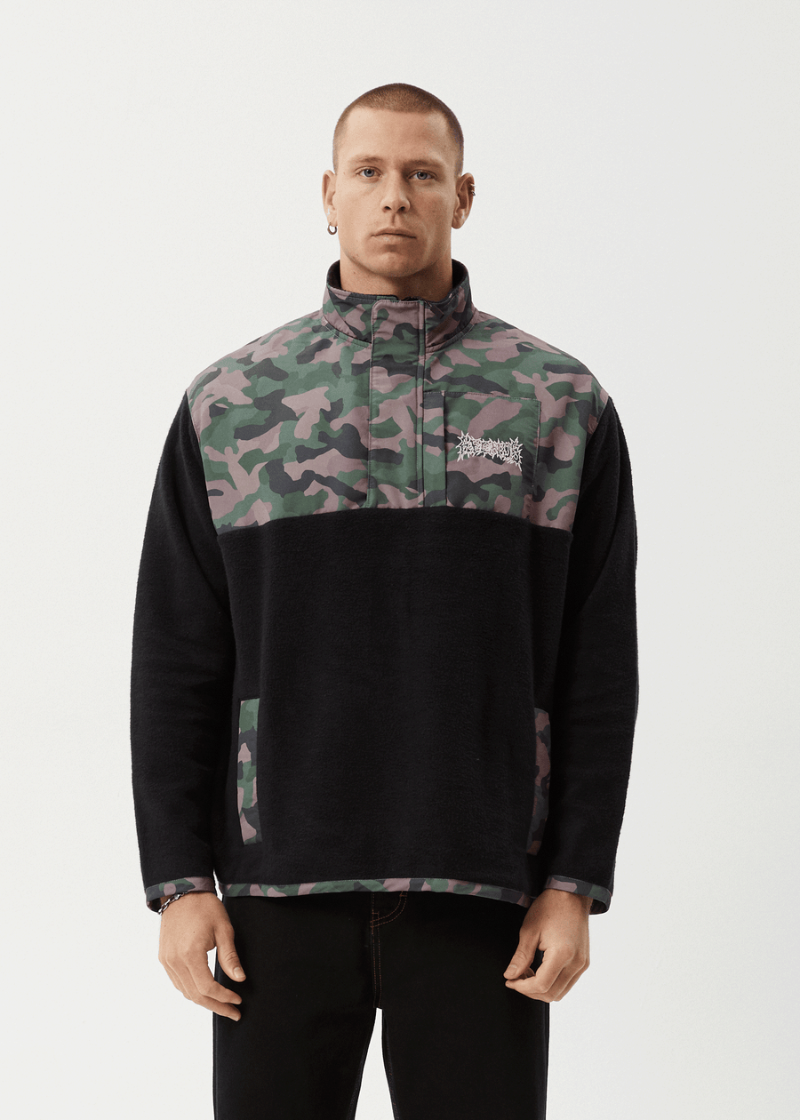 AFENDS Mens Hidden - Fleece Pullover - Hidden