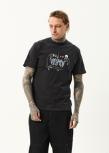 AFENDS Mens Torched - Retro Tee - Stone Black - Afends mens torched   retro tee   stone black
