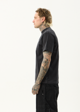 AFENDS Mens Torched - Retro Tee - Stone Black - Afends mens torched   retro tee   stone black