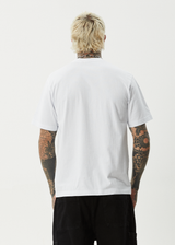 AFENDS Mens Torched - Retro Tee - White - Afends mens torched   retro tee   white