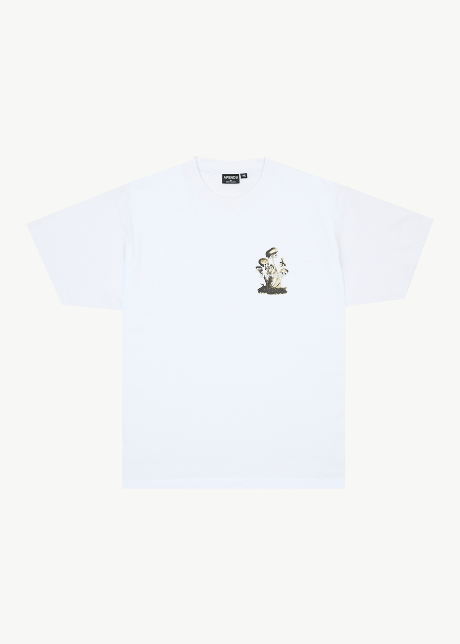 AFENDS Mens We Are Fam - Heavyweight Boxy Tee - White