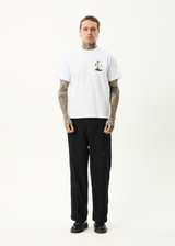 AFENDS Mens We Are Fam - Heavyweight Boxy Tee - White - Afends mens we are fam   heavyweight boxy tee   white