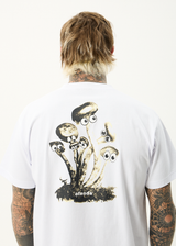 AFENDS Mens We Are Fam - Heavyweight Boxy Tee - White - Afends mens we are fam   heavyweight boxy tee   white