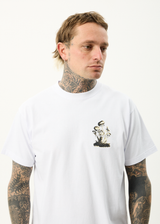 AFENDS Mens We Are Fam - Heavyweight Boxy Tee - White - Afends mens we are fam   heavyweight boxy tee   white