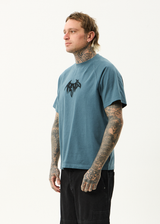 AFENDS Mens Bats - Raglan Boxy Tee - Fuel - Afends mens bats   raglan boxy tee   fuel
