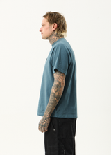 AFENDS Mens Bats - Raglan Boxy Tee - Fuel - Afends mens bats   raglan boxy tee   fuel