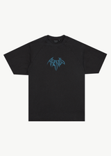 AFENDS Mens Bats - Raglan Boxy Tee - Stone Black - Afends mens bats   raglan boxy tee   stone black