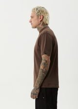 AFENDS Mens Ink - Retro Tee - Coffee - Afends mens ink   retro tee   coffee