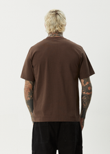 AFENDS Mens Ink - Retro Tee - Coffee - Afends mens ink   retro tee   coffee
