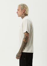 AFENDS Mens Ink - Retro Tee - Moonbeam - Afends mens ink   retro tee   moonbeam
