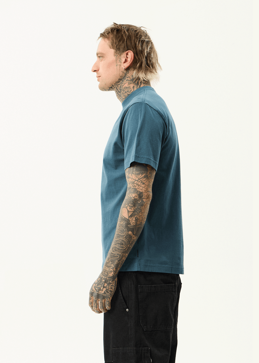 AFENDS Mens Huffenpuff - Retro Tee - Fuel