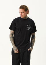 AFENDS Mens Energy - Boxy Tee - Black - Afends mens energy   boxy tee   black