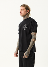 AFENDS Mens Energy - Boxy Tee - Black - Afends mens energy   boxy tee   black