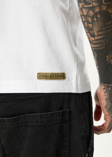 AFENDS Mens Spinal - Boxy Tee - White - Afends mens spinal   boxy tee   white