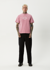 AFENDS Mens My Tribe - Heavyweight Retro Tee - Washed Marrakesh - Afends mens my tribe   heavyweight retro tee   washed marrakesh
