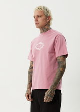 AFENDS Mens My Tribe - Heavyweight Retro Tee - Washed Marrakesh - Afends mens my tribe   heavyweight retro tee   washed marrakesh