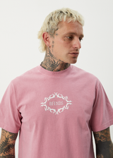AFENDS Mens My Tribe - Heavyweight Retro Tee - Washed Marrakesh - Afends mens my tribe   heavyweight retro tee   washed marrakesh