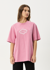 AFENDS Mens My Tribe - Heavyweight Retro Tee - Washed Marrakesh - Afends mens my tribe   heavyweight retro tee   washed marrakesh