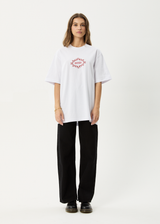 AFENDS Mens My Tribe - Heavyweight Retro Tee - White - Afends mens my tribe   heavyweight retro tee   white