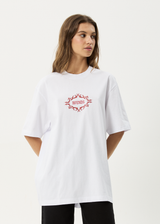 AFENDS Mens My Tribe - Heavyweight Retro Tee - White - Afends mens my tribe   heavyweight retro tee   white