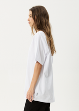 AFENDS Mens My Tribe - Heavyweight Retro Tee - White - Afends mens my tribe   heavyweight retro tee   white