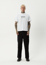 AFENDS Mens Horsey - Boxy Tee - White - Afends mens horsey   boxy tee   white