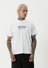 AFENDS Mens Horsey - Boxy Tee - White - Afends mens horsey   boxy tee   white