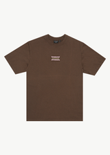 AFENDS Mens Sixsixsix - Retro Tee - Coffee - Afends mens sixsixsix   retro tee   coffee