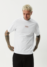 AFENDS Mens Sixsixsix - Retro Tee - White - Afends mens sixsixsix   retro tee   white