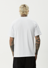 AFENDS Mens Sixsixsix - Retro Tee - White - Afends mens sixsixsix   retro tee   white