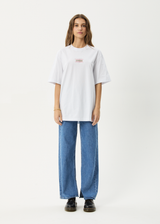 AFENDS Mens Sixsixsix - Retro Tee - White - Afends mens sixsixsix   retro tee   white