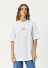 AFENDS Mens Sixsixsix - Retro Tee - White - Afends mens sixsixsix   retro tee   white