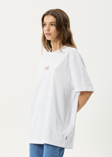 AFENDS Mens Sixsixsix - Retro Tee - White - Afends mens sixsixsix   retro tee   white