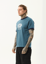 AFENDS Mens Witchcraft - Ringer Tee - Fuel - Afends mens witchcraft   ringer tee   fuel
