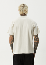 AFENDS Mens Trayback - Boxy Tee - Moonbeam - Afends mens trayback   boxy tee   moonbeam