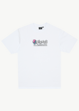 AFENDS Mens Huffenpuff - Retro Tee - White - Afends mens huffenpuff   retro tee   white