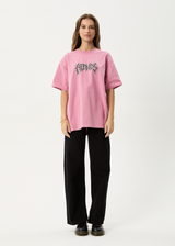 AFENDS Mens Heavy Petal - Heavyweight Boxy Tee - Washed Marrakesh - Afends mens heavy petal   heavyweight boxy tee   washed marrakesh