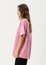 AFENDS Mens Heavy Petal - Heavyweight Boxy Tee - Washed Marrakesh - Afends mens heavy petal   heavyweight boxy tee   washed marrakesh