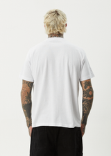 AFENDS Mens Waves - Boxy Tee - White - Afends mens waves   boxy tee   white