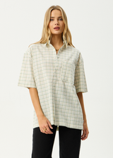AFENDS Mens Legacy - Short Sleeve Shirt - Boa Check - Afends mens legacy   short sleeve shirt   boa check