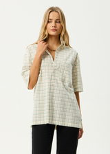 AFENDS Mens Legacy - Short Sleeve Shirt - Boa Check - Afends mens legacy   short sleeve shirt   boa check