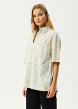 AFENDS Mens Legacy - Short Sleeve Shirt - Boa Check - Afends mens legacy   short sleeve shirt   boa check