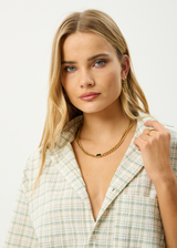 AFENDS Mens Legacy - Short Sleeve Shirt - Boa Check - Afends mens legacy   short sleeve shirt   boa check