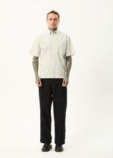 AFENDS Mens Legacy - Short Sleeve Shirt - Boa Check - Afends mens legacy   short sleeve shirt   boa check
