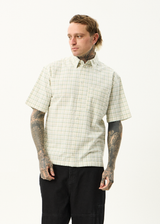 AFENDS Mens Legacy - Short Sleeve Shirt - Boa Check - Afends mens legacy   short sleeve shirt   boa check