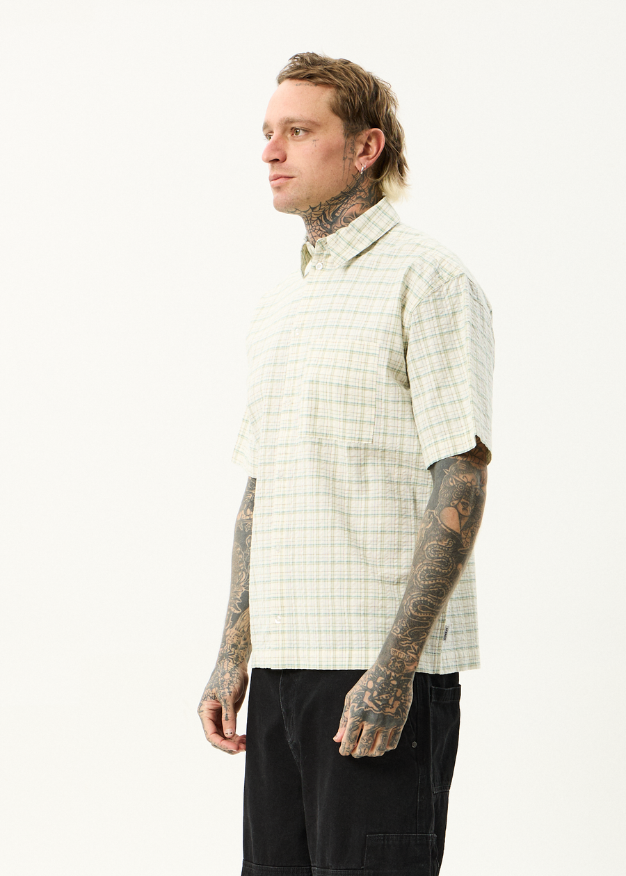 AFENDS Mens Legacy - Short Sleeve Shirt - Boa Check