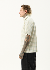 AFENDS Mens Legacy - Short Sleeve Shirt - Boa Check - Afends mens legacy   short sleeve shirt   boa check