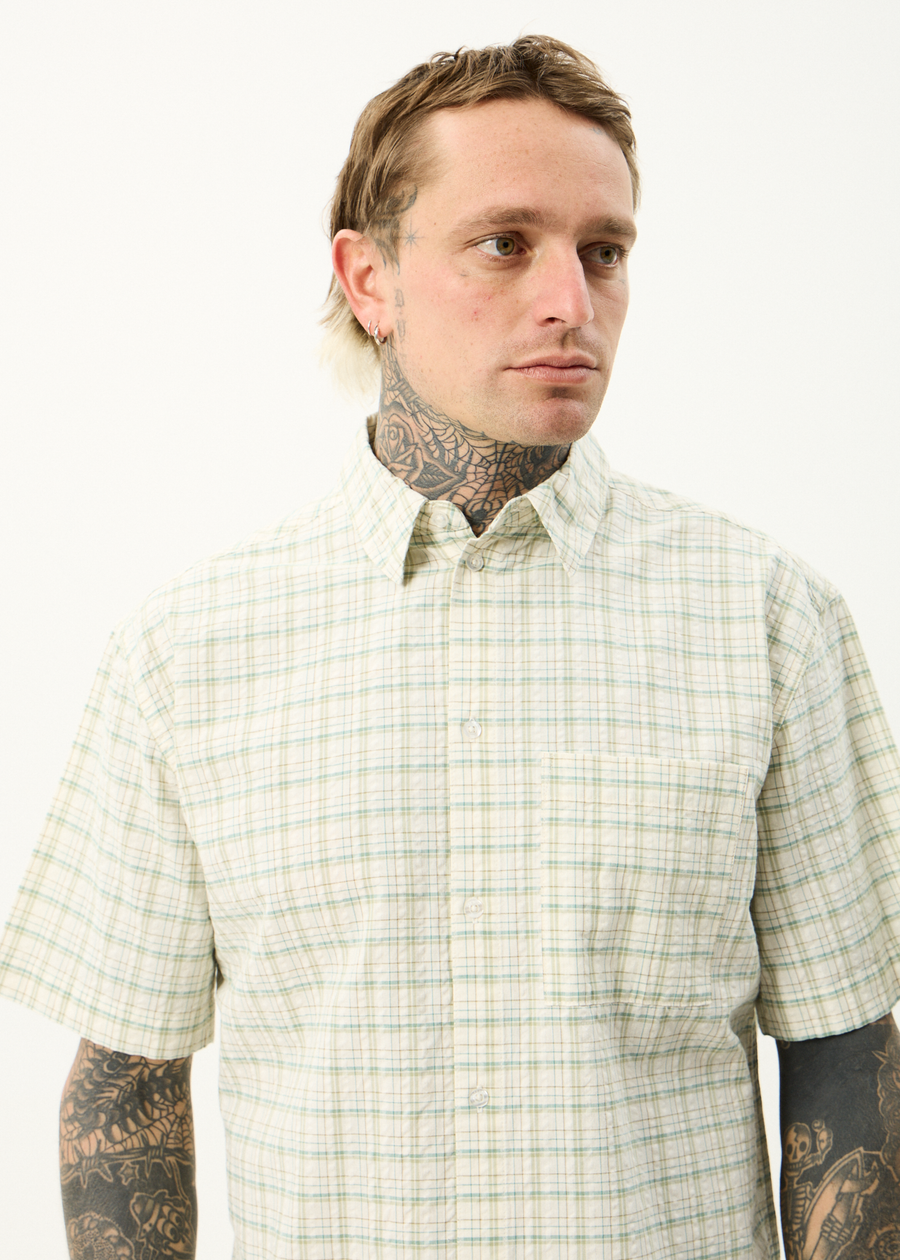 AFENDS Mens Legacy - Short Sleeve Shirt - Boa Check