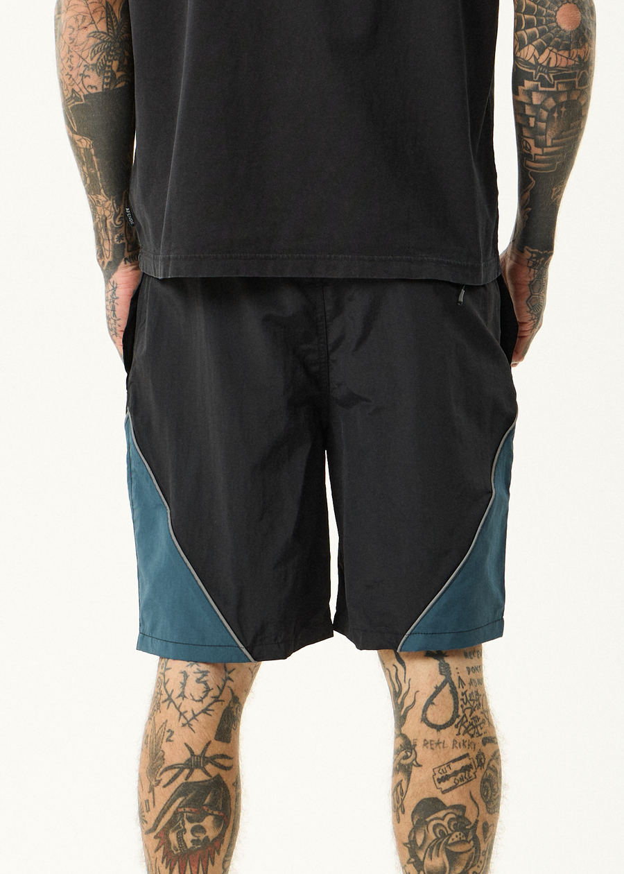 AFENDS Mens My Tribe - Paneled Short 20" - Black