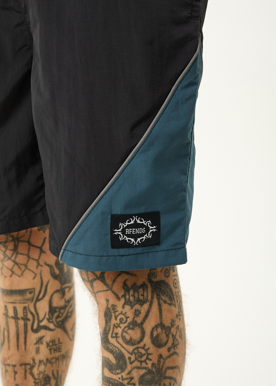 AFENDS Mens My Tribe - Paneled Short 20" - Black